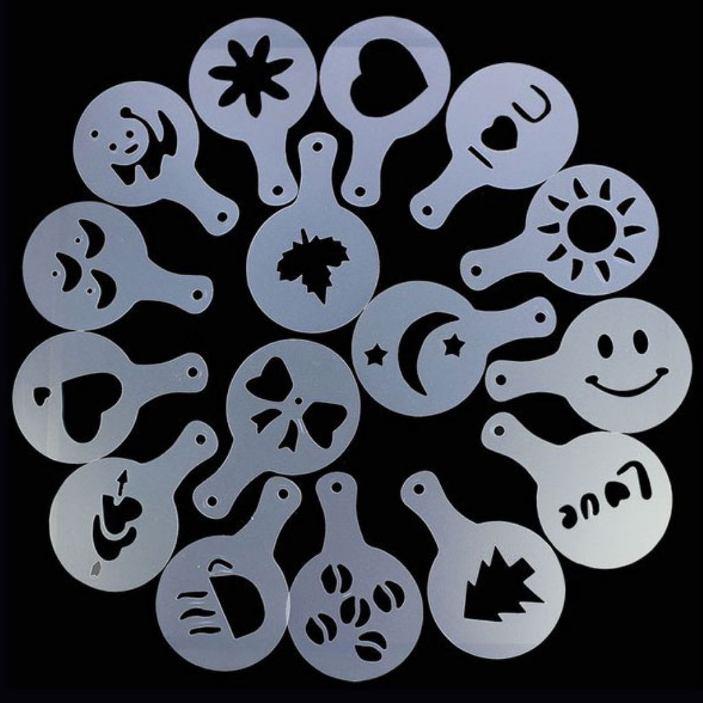 Kaffe-skabeloner (16 stk.) - Ozerty