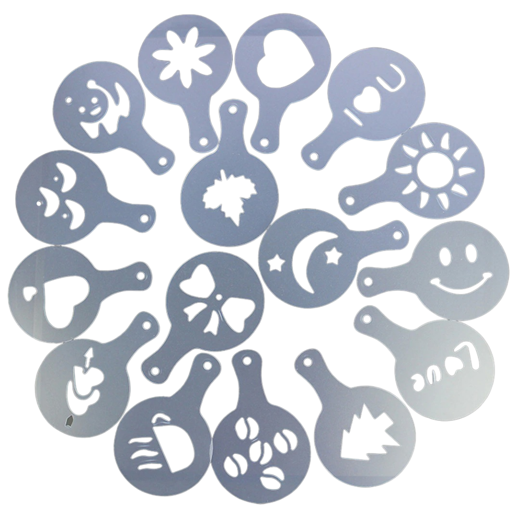 Kaffe-skabeloner (16 stk.) - Ozerty