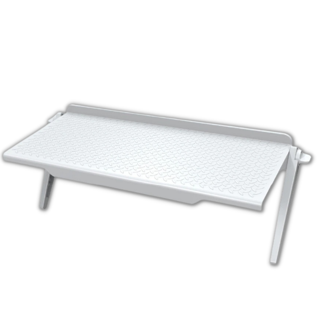 Multifunktionel skærm hyldeskrivebord