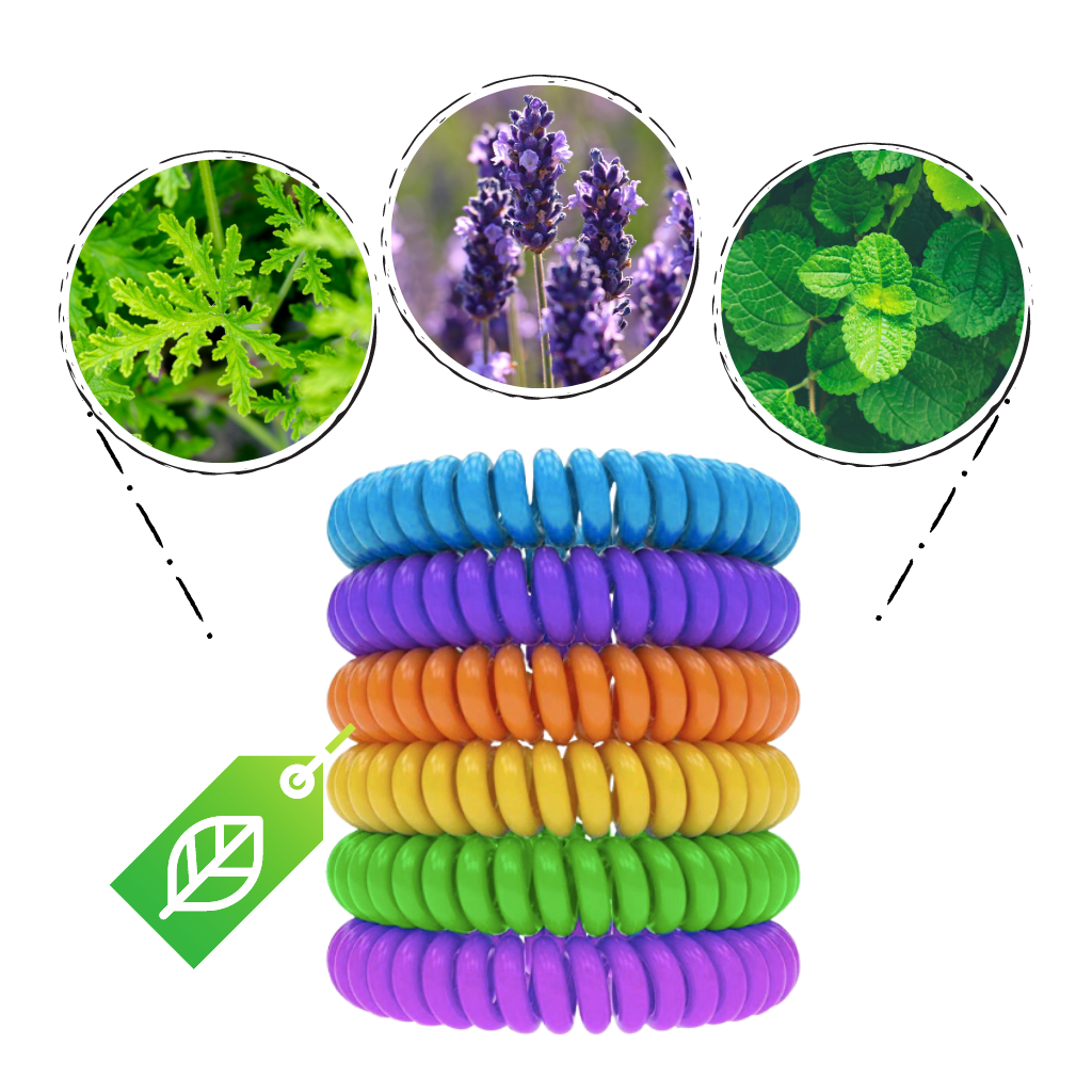 Myggeafvisende Armbånd Vandtæt (10 stk.) - Ozerty