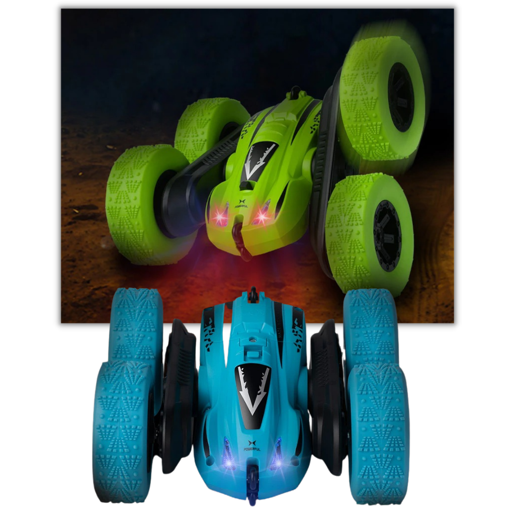 Dobbeltsidet fjernstyret bil med fjernbetjening - Ozerty