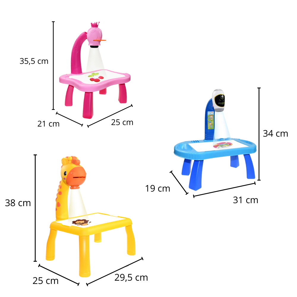 Tegnebræt til børneprojektion - Ozerty