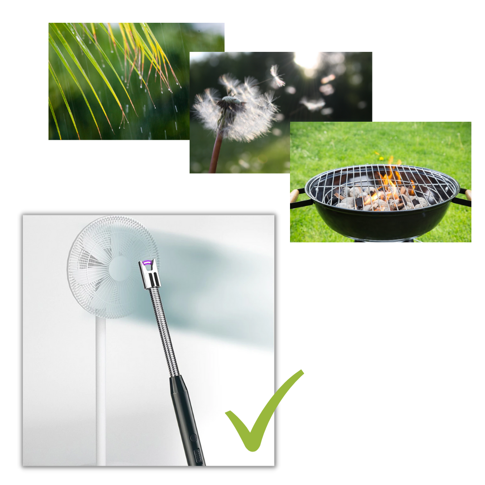 Genopladelig vindtæt køkkenlighter - Ozerty