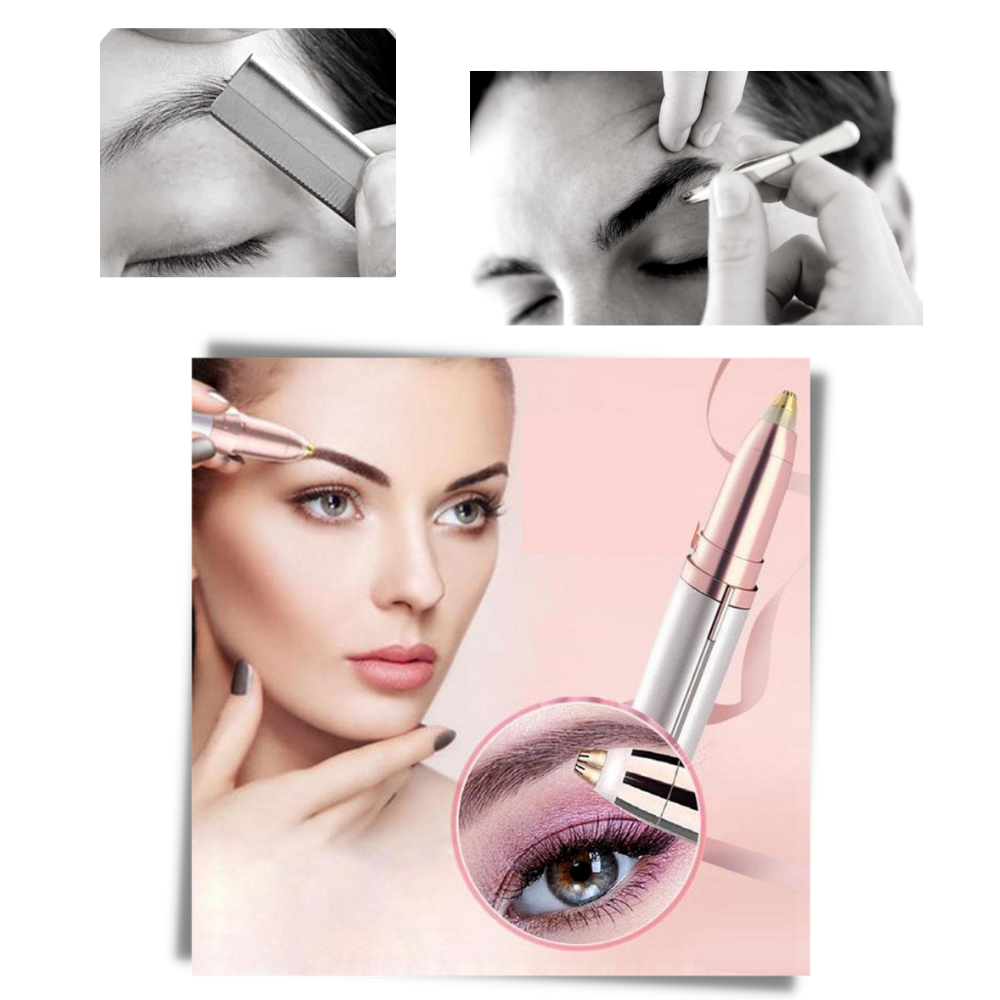 Elektrisk præcisions øjenbrynstrimmer - Ozerty