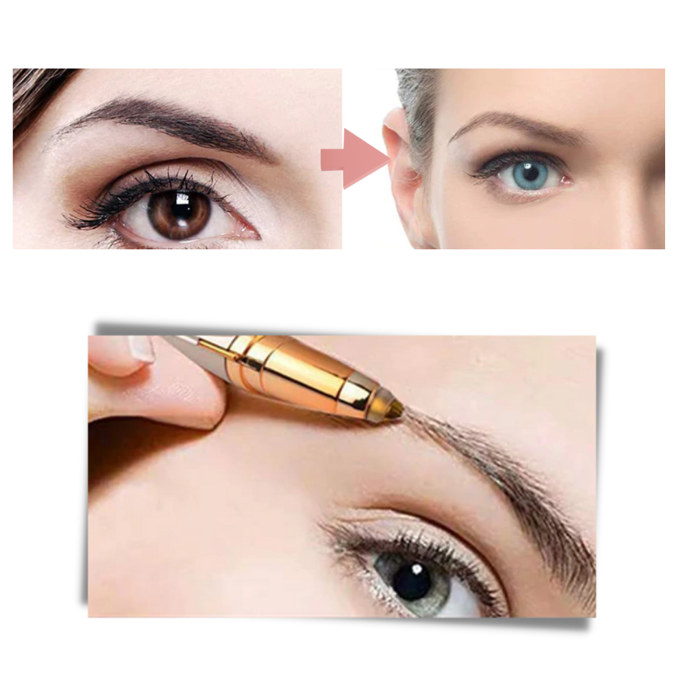 Elektrisk præcisions øjenbrynstrimmer - Ozerty