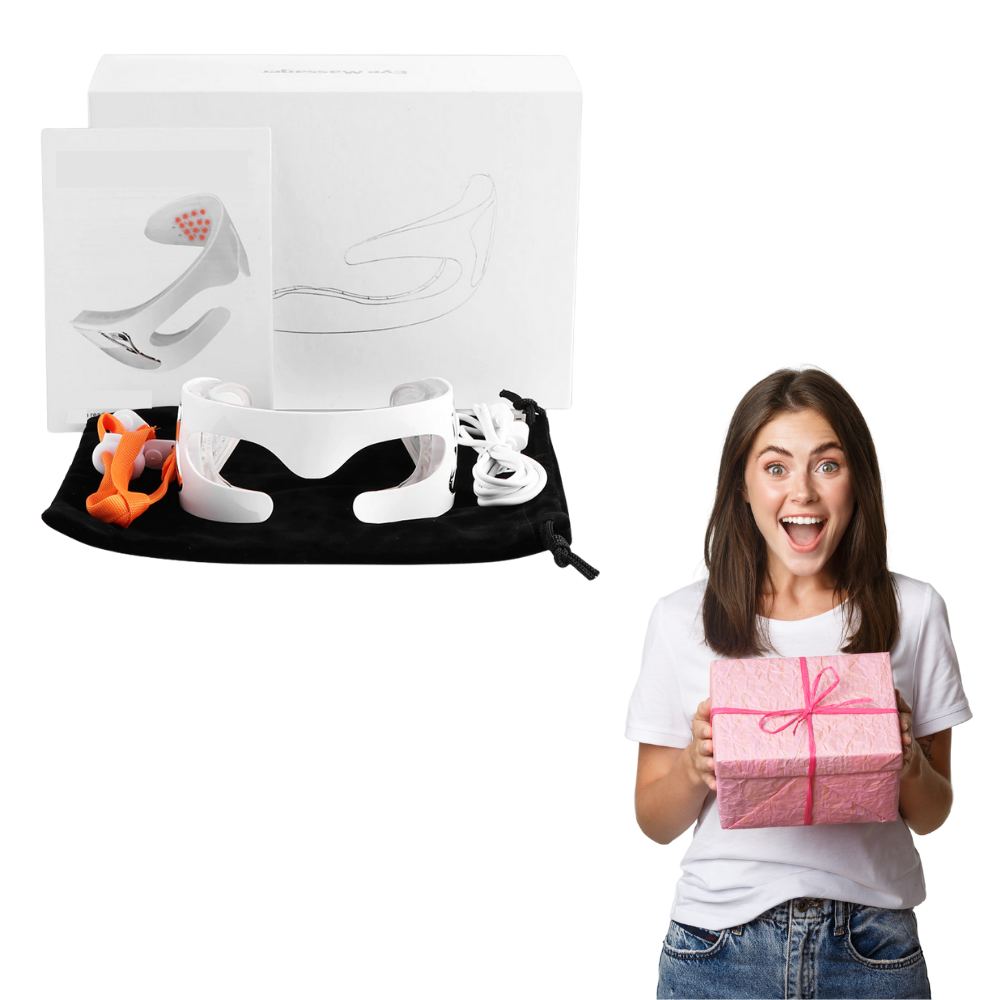 LED-rynkefjerner-massagemaske til øjenmassage - Ozerty