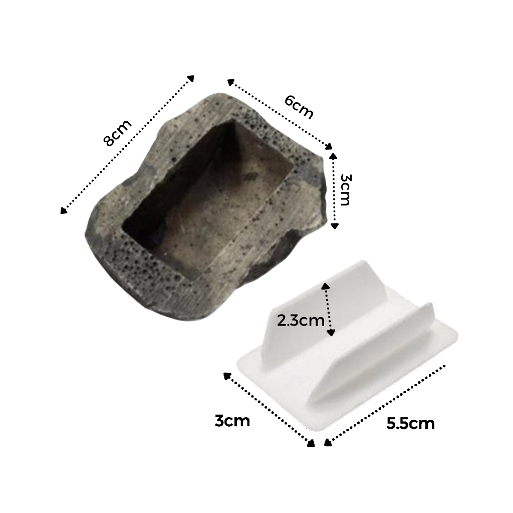 Falsk sten til at skjule nøgler - Ozerty