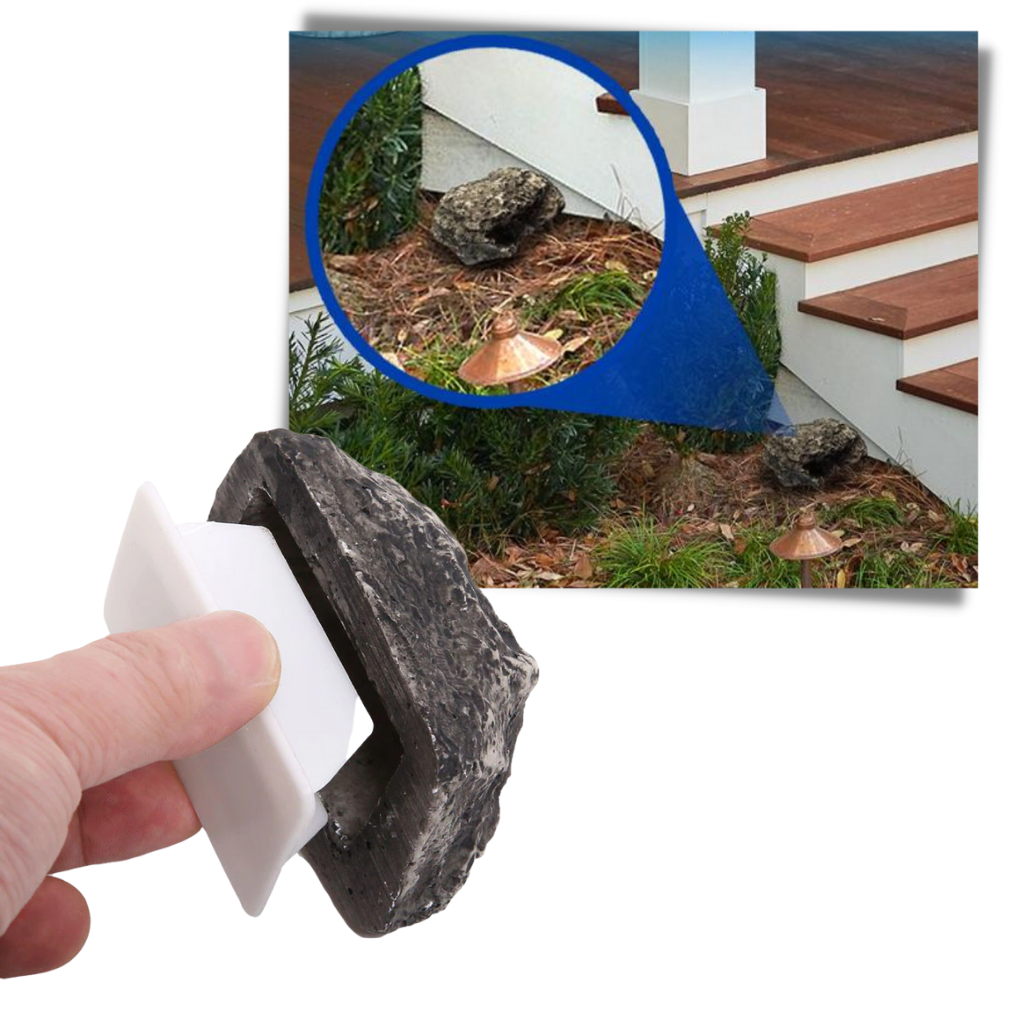 Falsk sten til at skjule nøgler - Ozerty