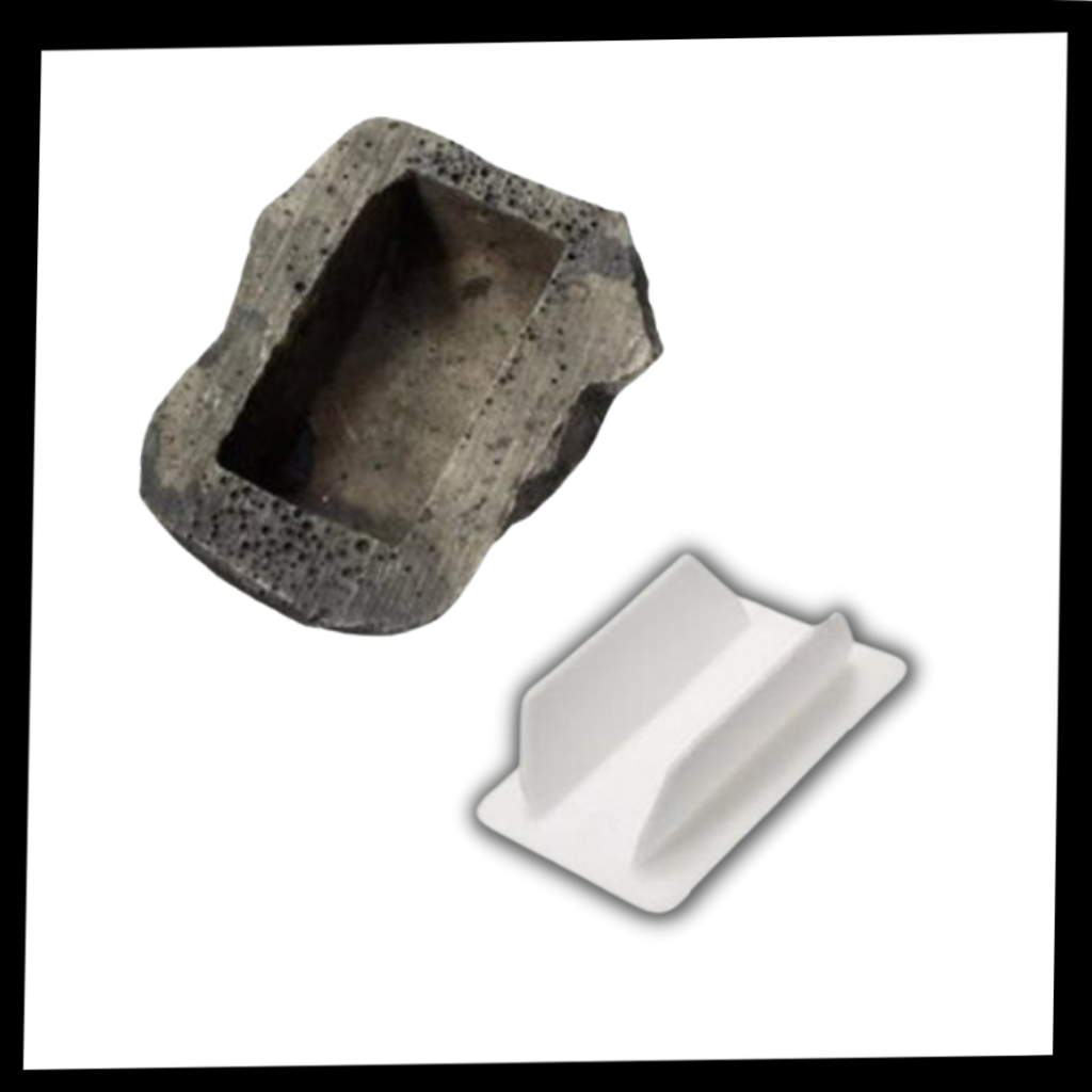 Falsk sten til at skjule nøgler - Ozerty