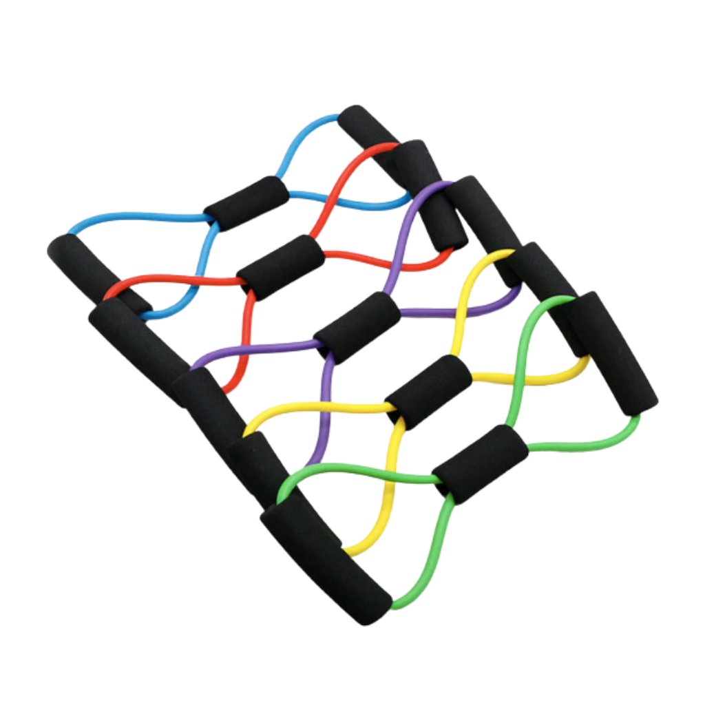 Figure 8 Fitness-træningssbånd med håndtag - Ozerty