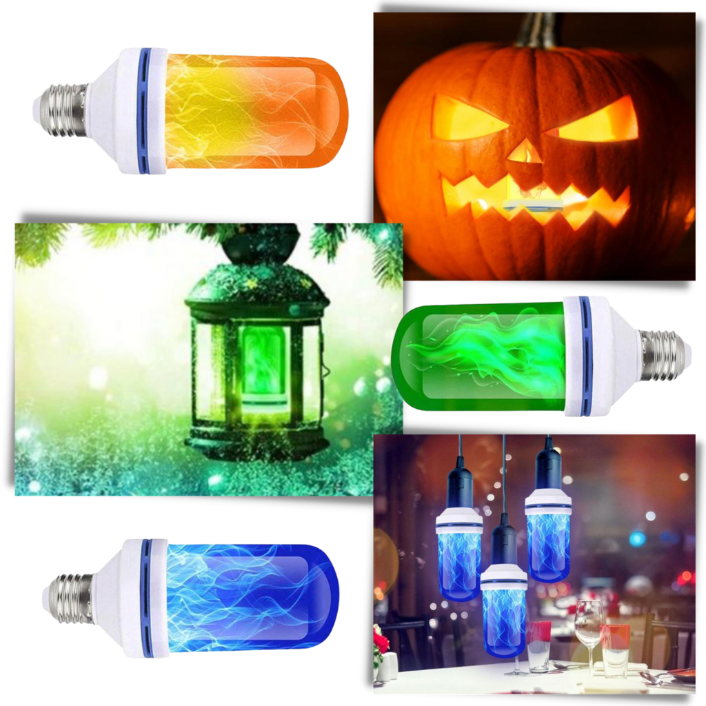 Flimrende LED-flamme lampe - Ozerty