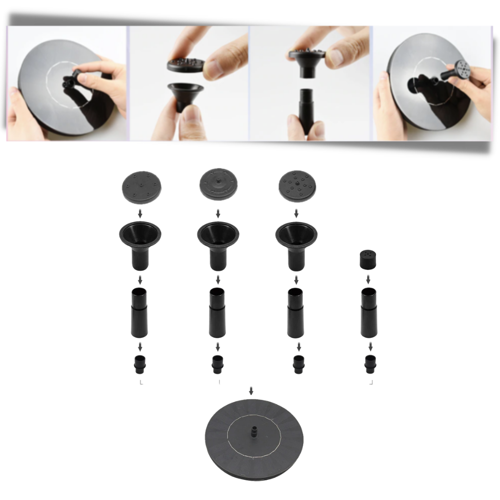 Flydende sol vandfontæne - Ozerty