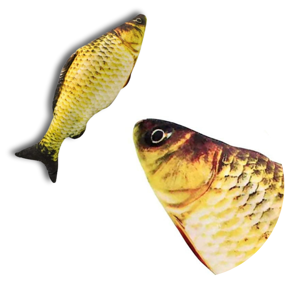 Sprællende fisk kattelegetøj - Ozerty