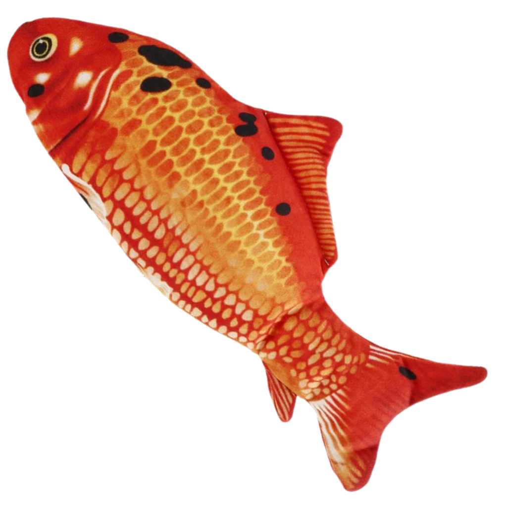 Sprællende fisk kattelegetøj