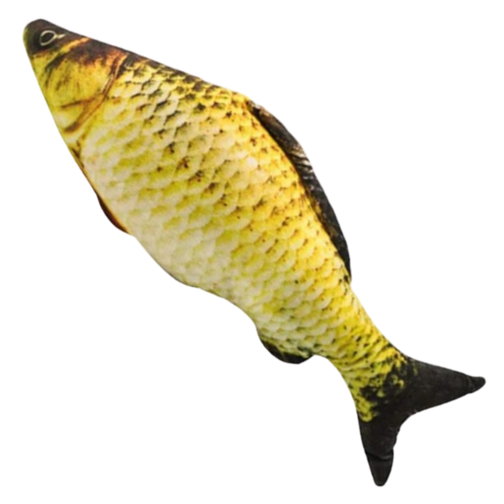Sprællende fisk kattelegetøj
