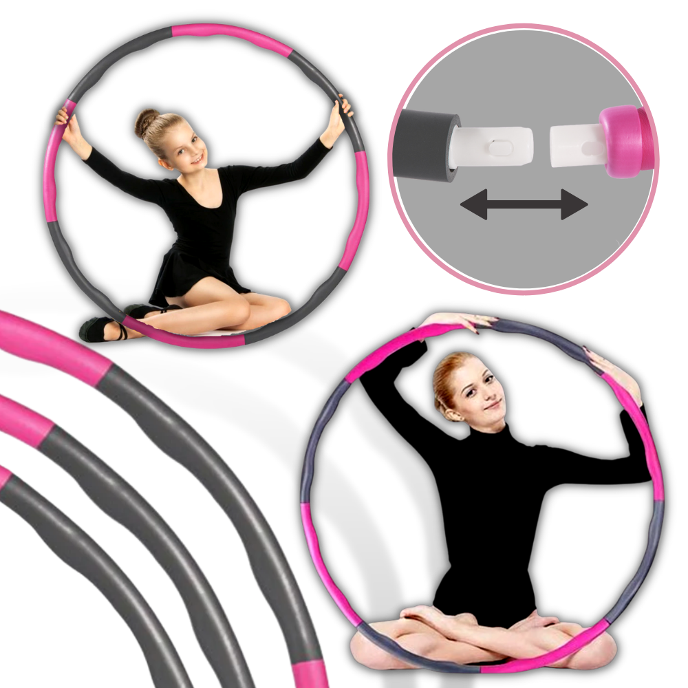 Polstret justerbar fitness hula hoop - Ozerty
