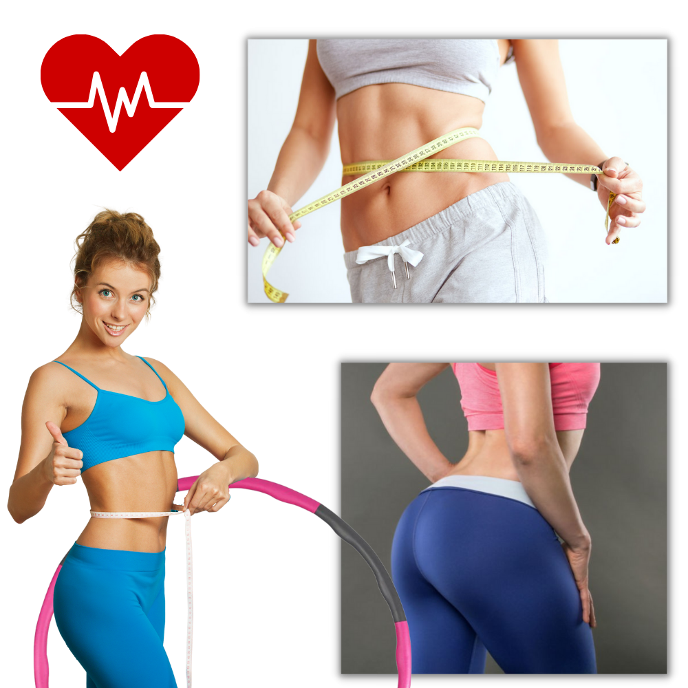 Polstret justerbar fitness hula hoop - Ozerty