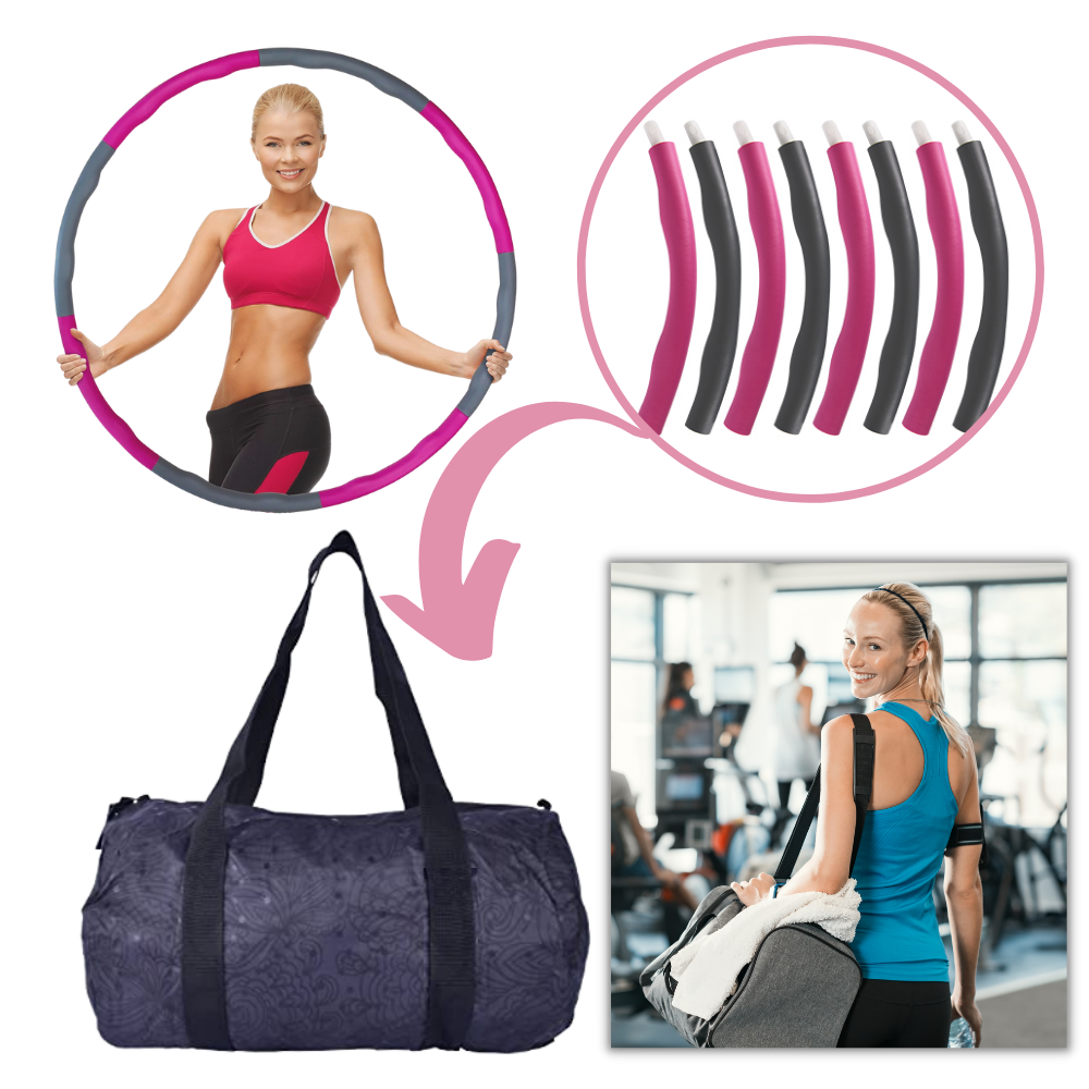Polstret justerbar fitness hula hoop - Ozerty