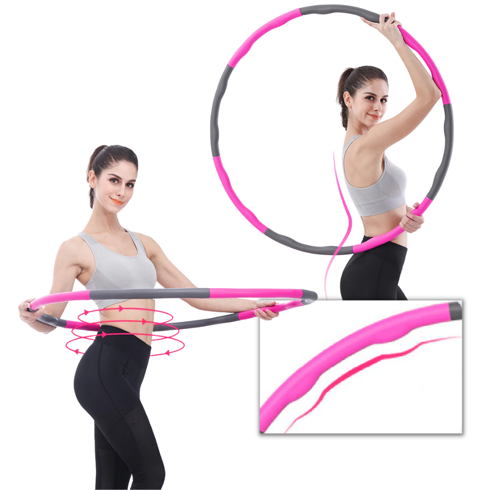 Polstret justerbar fitness hula hoop - Ozerty