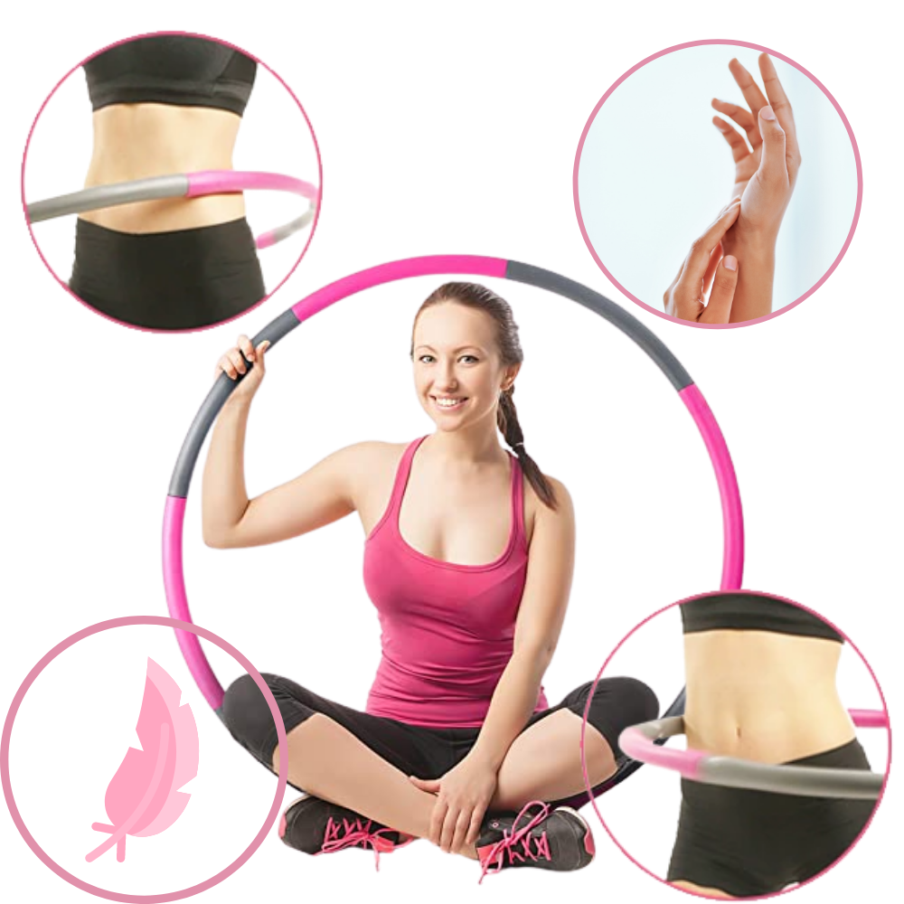 Polstret justerbar fitness hula hoop - Ozerty