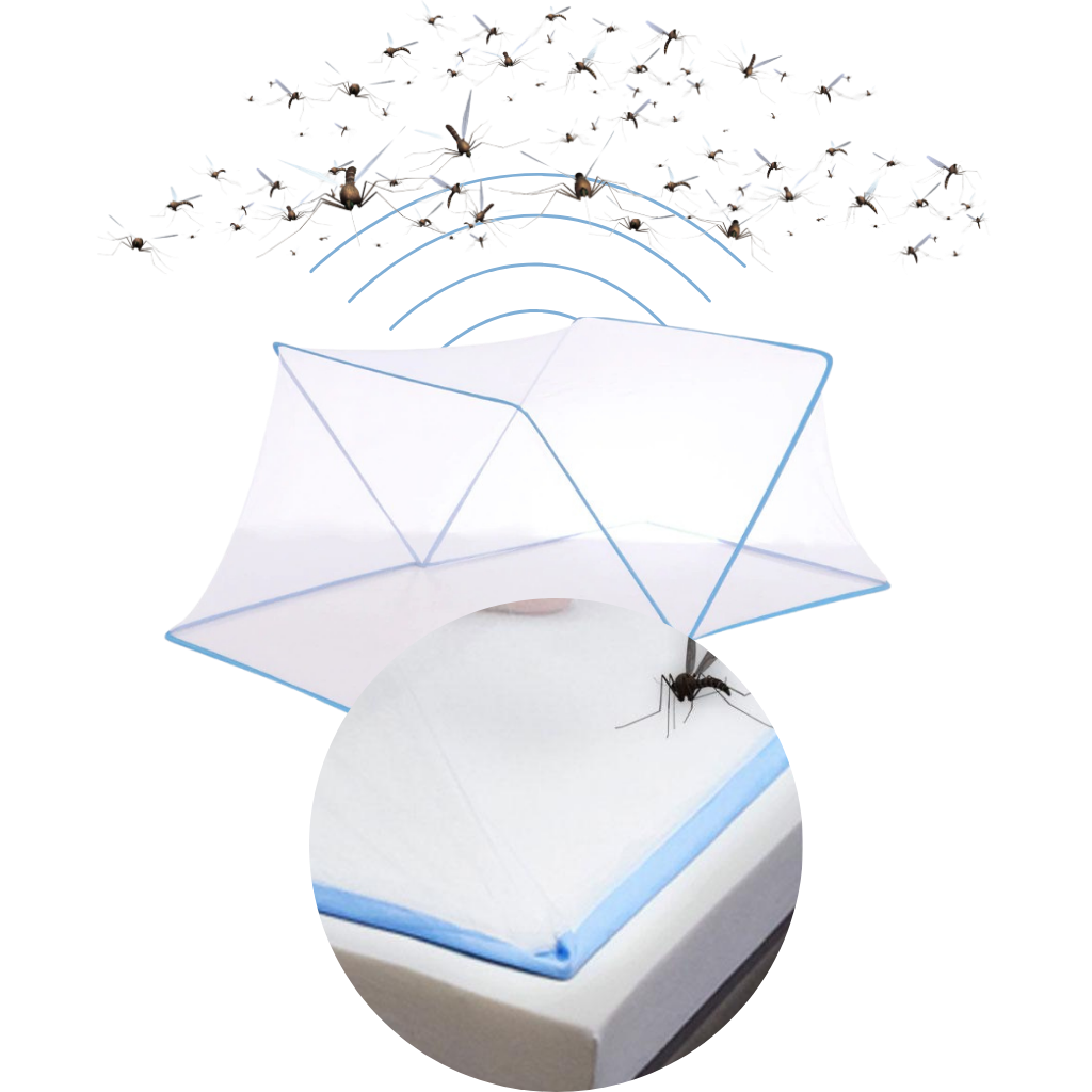 Sammenfoldeligt myggenet til senge - Ozerty