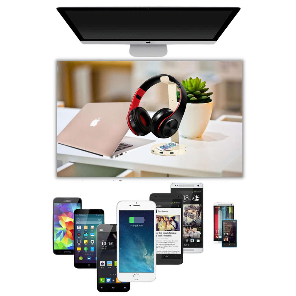 Sammenfoldelige bluetooth-hovedtelefoner - Ozerty