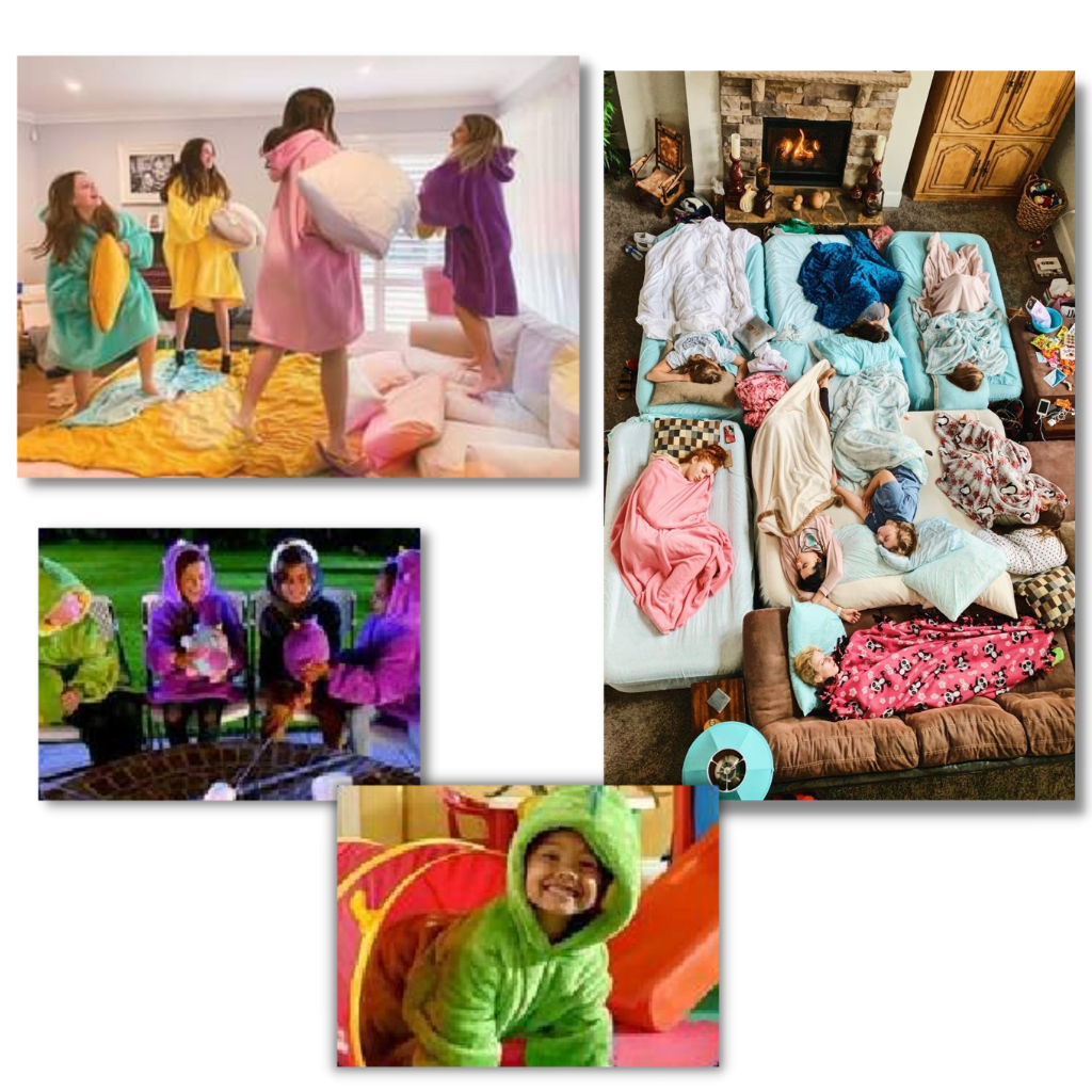 2 i 1 sammenfoldelig hættetrøje plys - Ozerty