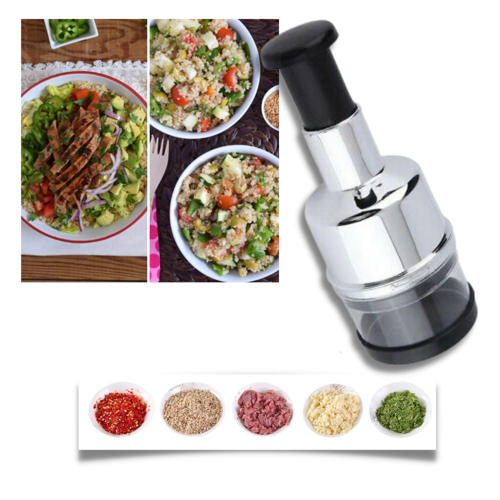 Hvidløgshakker i rustfrit stål - Ozerty