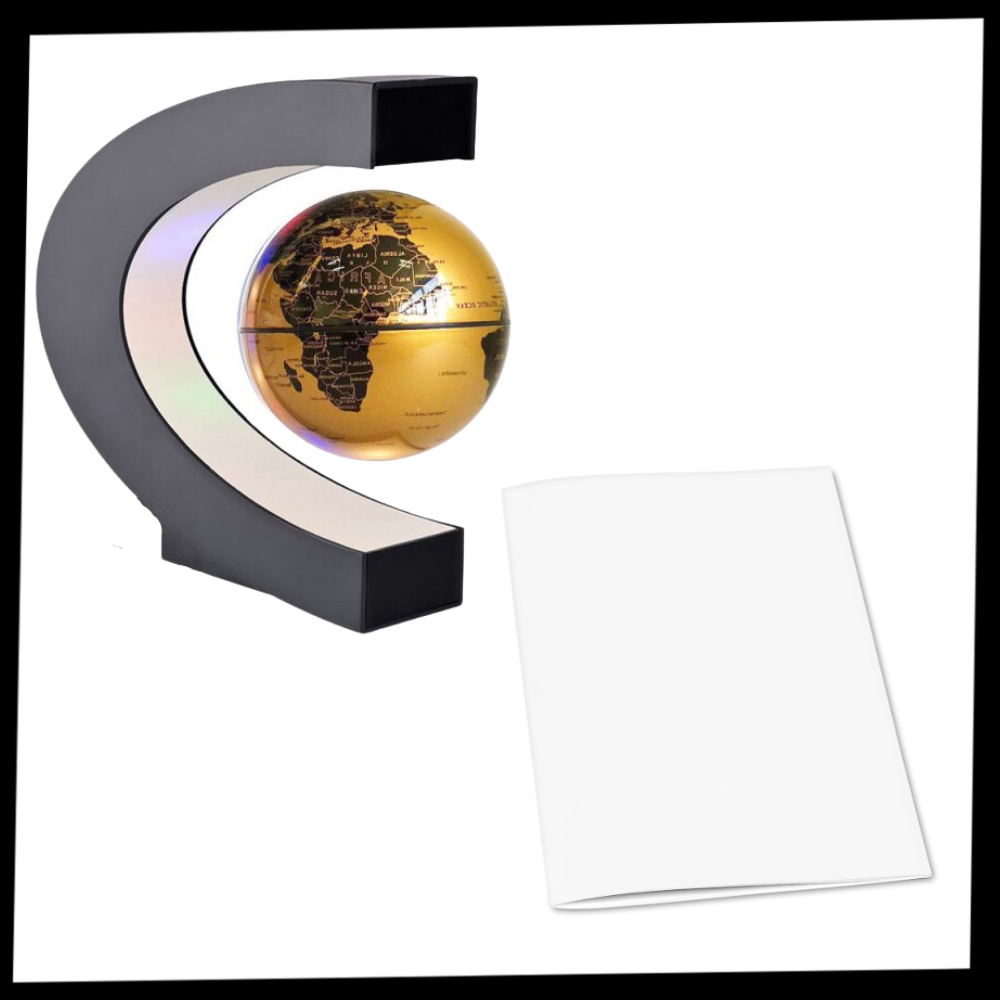 Svævende LED magnetisk globus - Ozerty