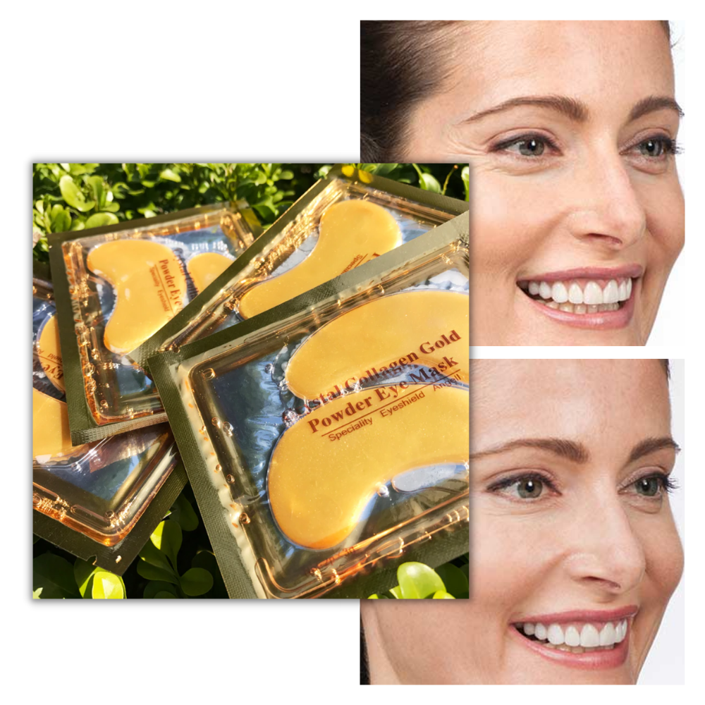 24k guld kollagen øjemaske (20 par) - Ozerty