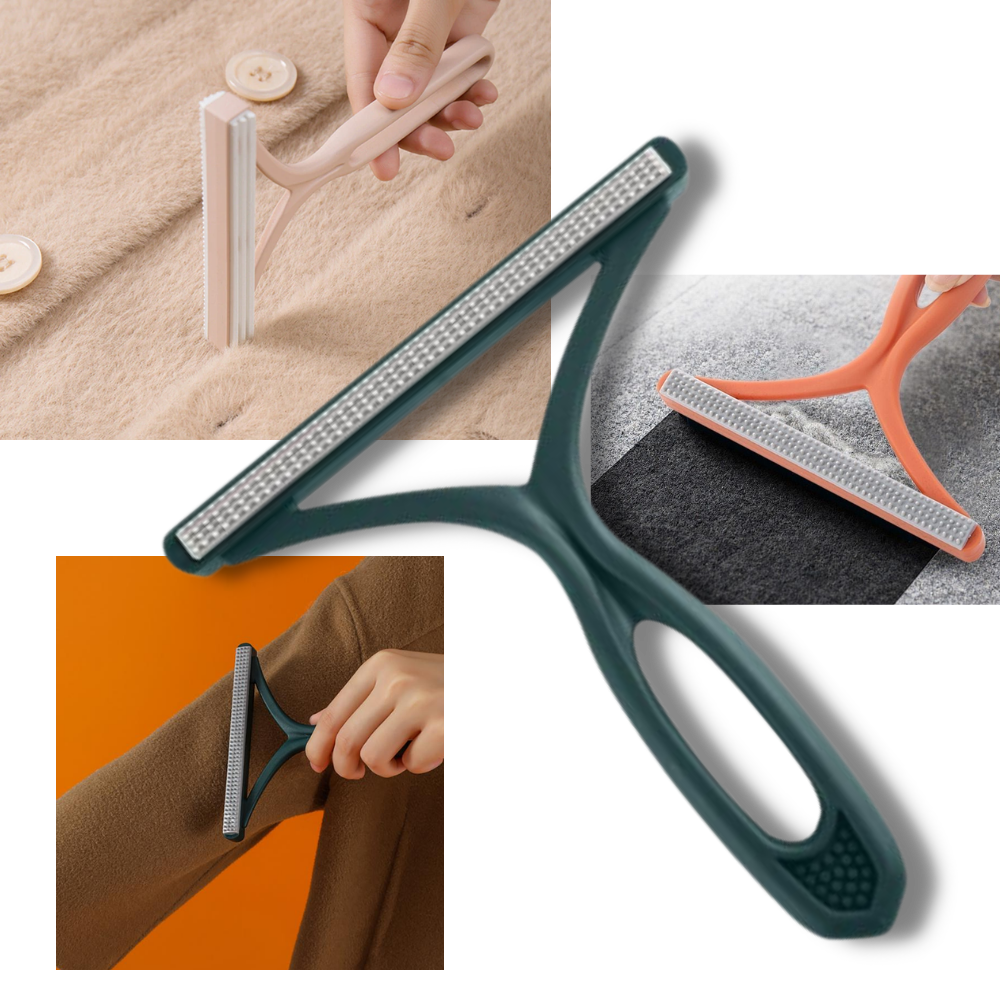 2 Stk. dobbeltsidet manuel hårfjerner til tøj - Ozerty