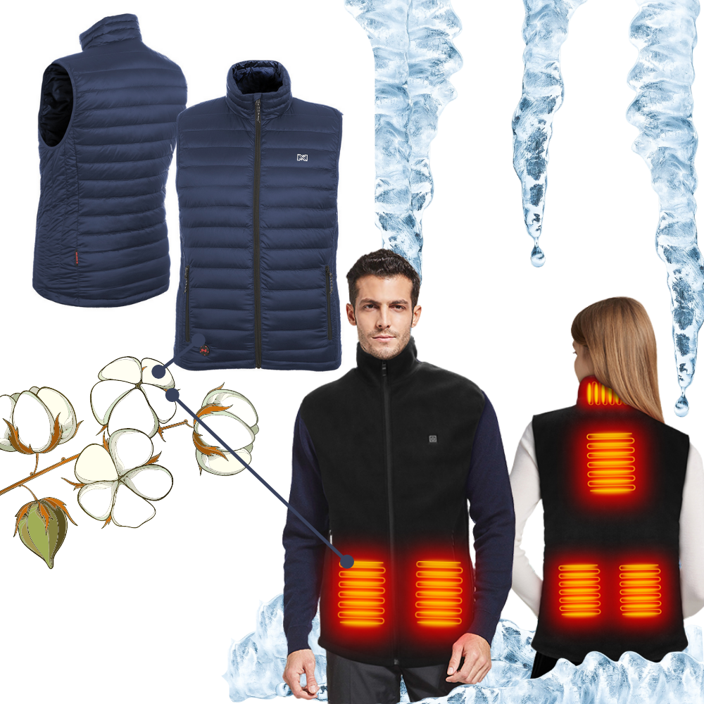 Unisex opvarmet vest - Ozerty