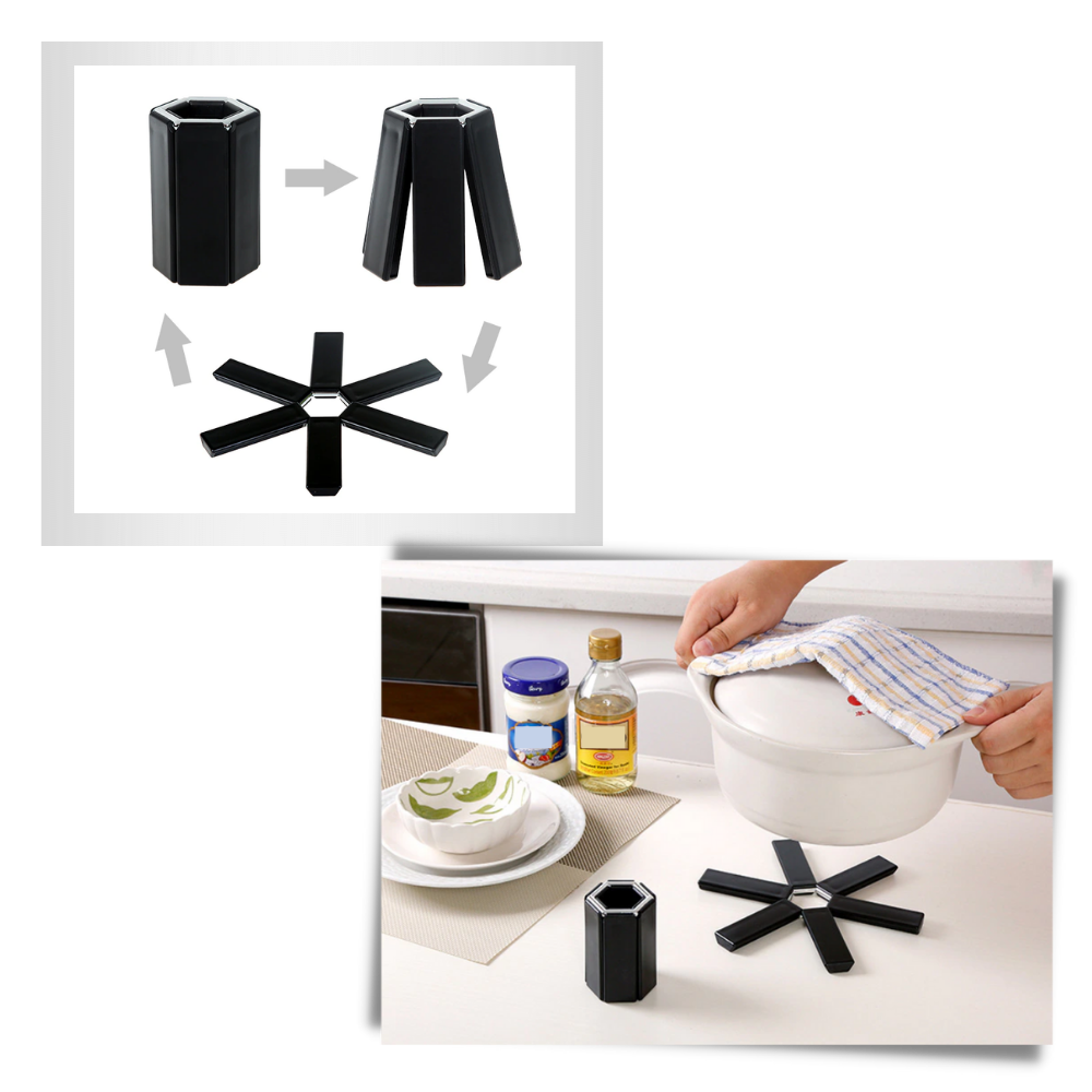 Foldbar sekskantet grydelappe - Ozerty