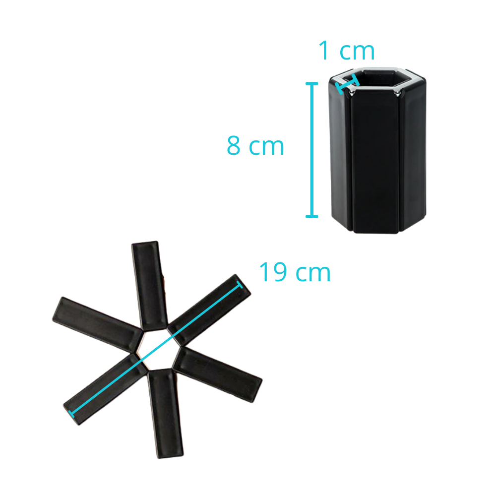Foldbar sekskantet grydelappe - Ozerty