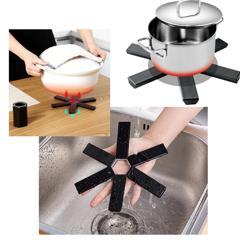 Foldbar sekskantet grydelappe - Ozerty