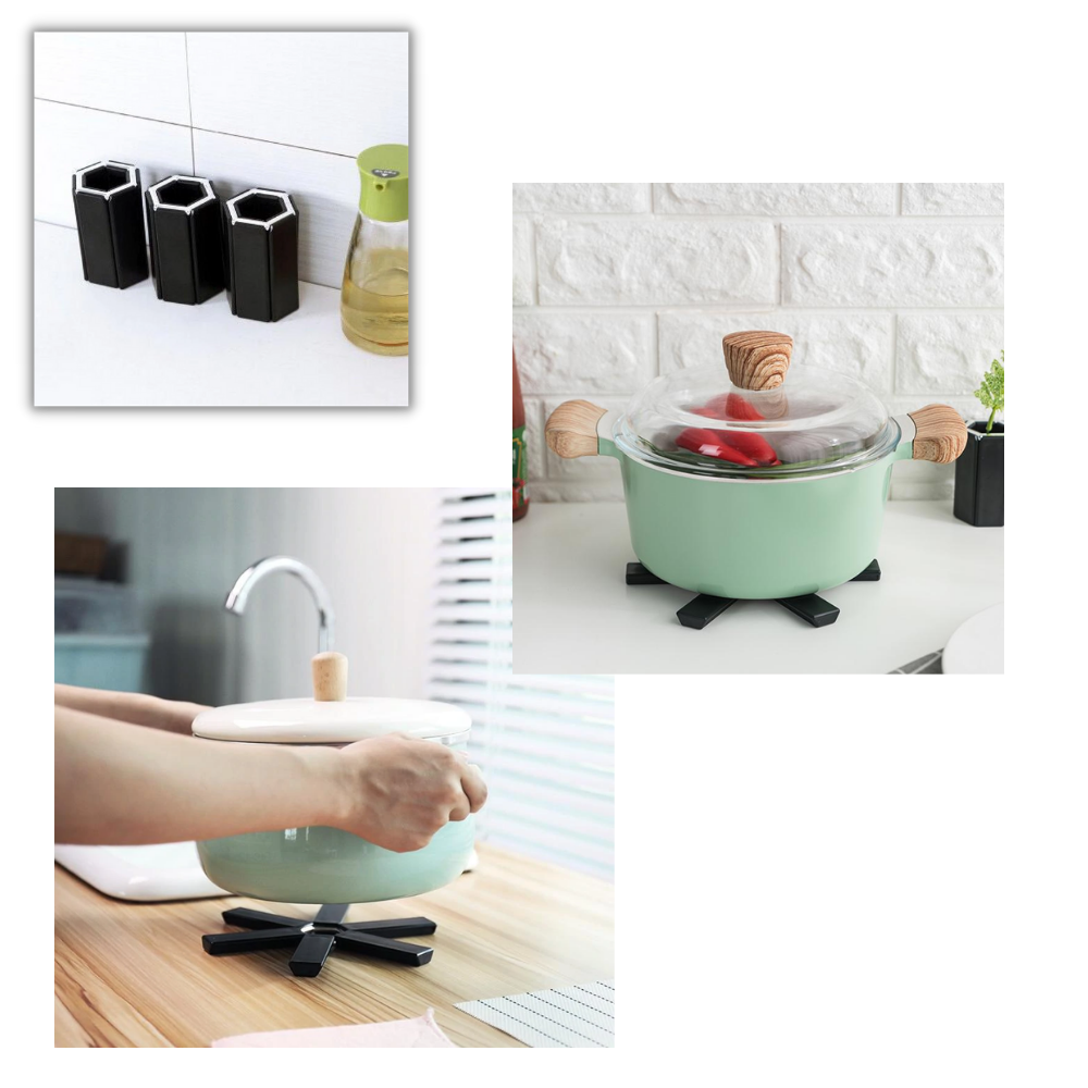 Foldbar sekskantet grydelappe - Ozerty