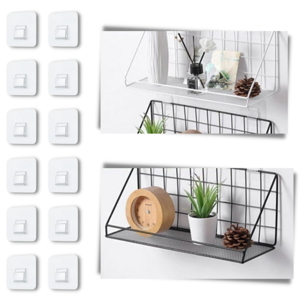 Pakke med selvklæbende vægkroge - Ozerty