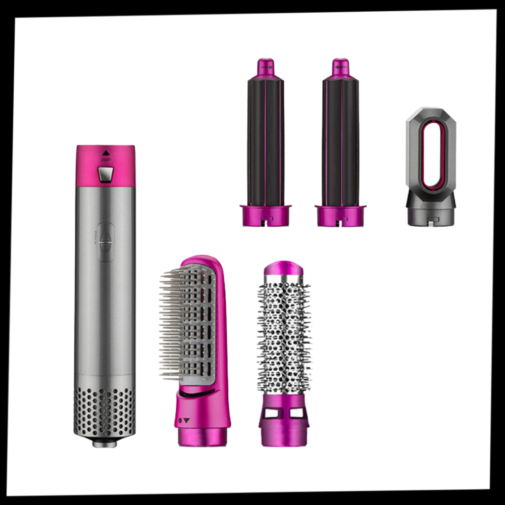 Hårglattejern 5-i-1 sæt - Ozerty