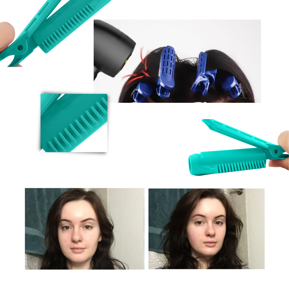 Pakke med 4 instant hair volumizer klips - Ozerty