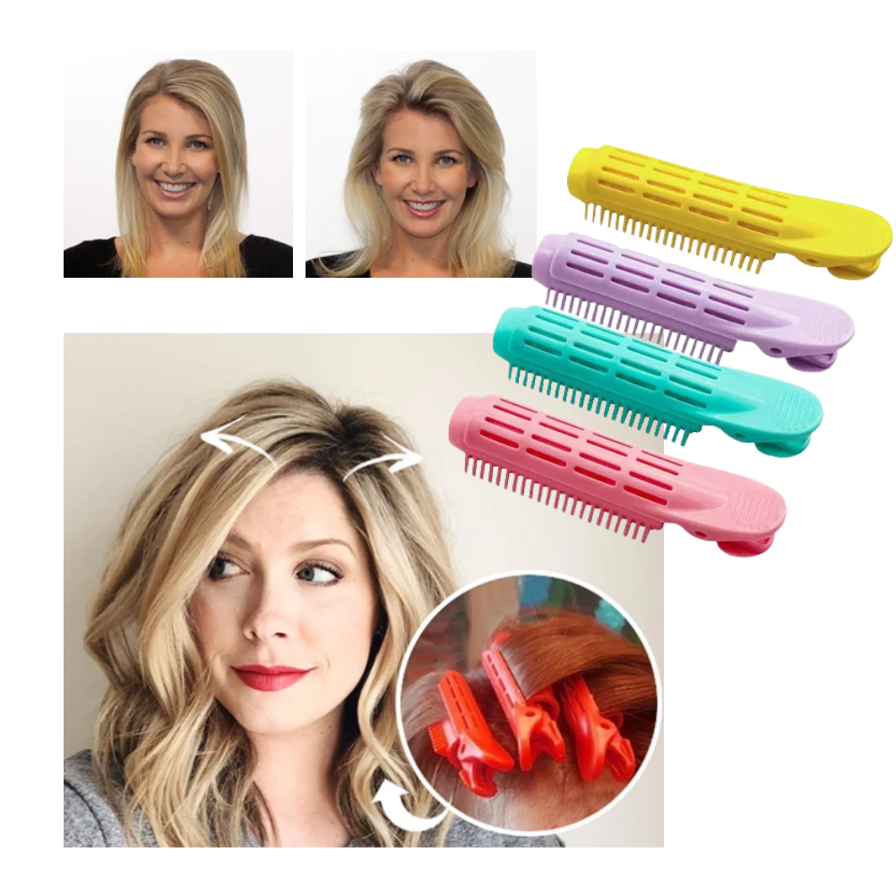 Pakke med 4 instant hair volumizer klips - Ozerty
