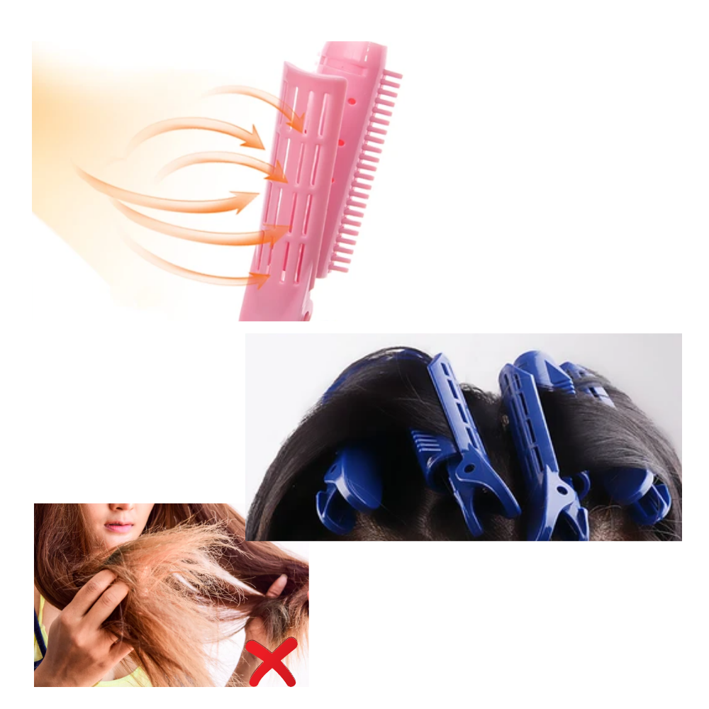 Pakke med 4 instant hair volumizer klips - Ozerty