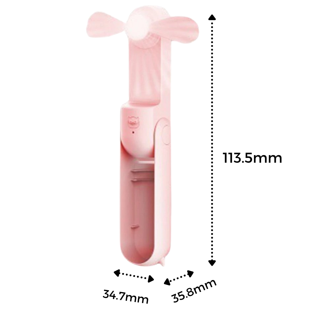 Håndholdt mini-fan med USB - Ozerty