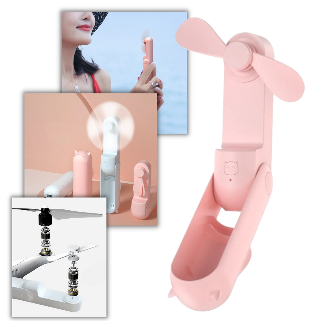 Håndholdt mini-fan med USB - Ozerty