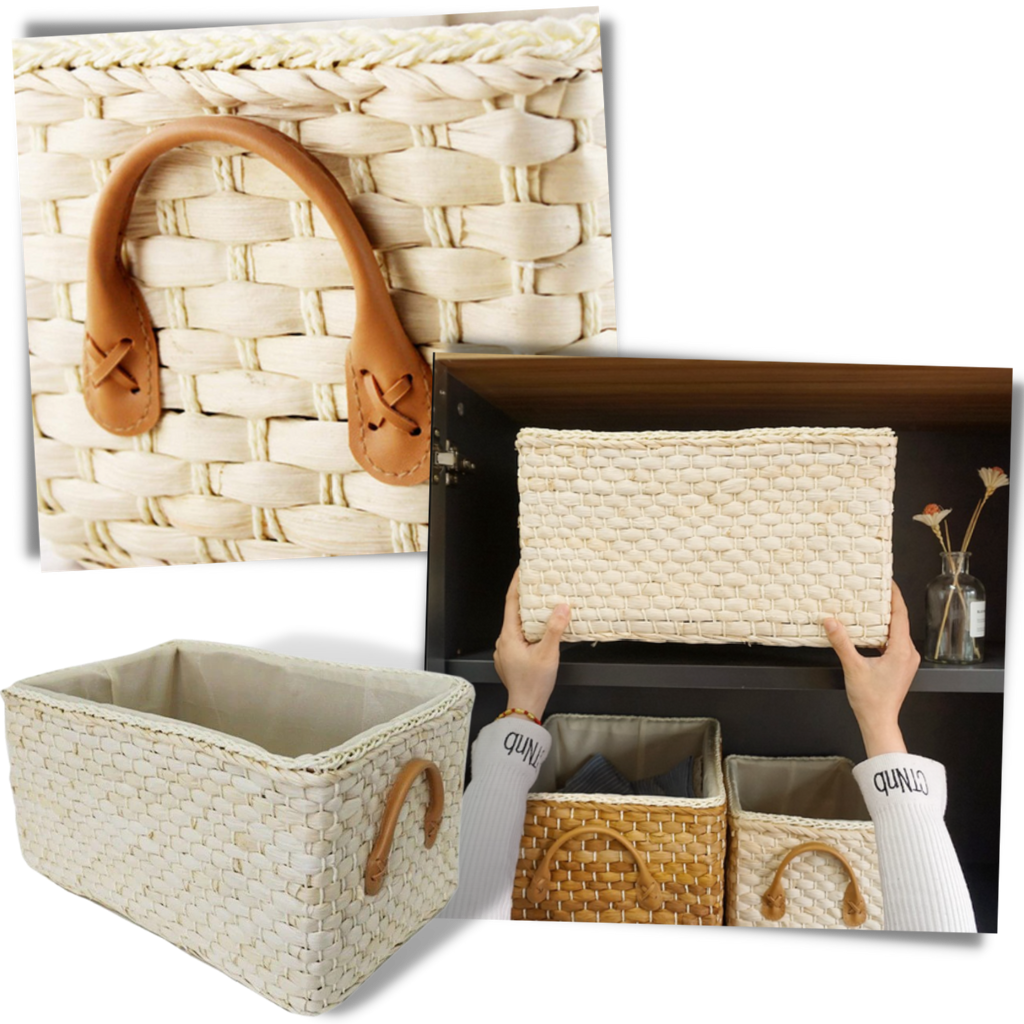 Håndvævet Kurv af Flet - Ozerty