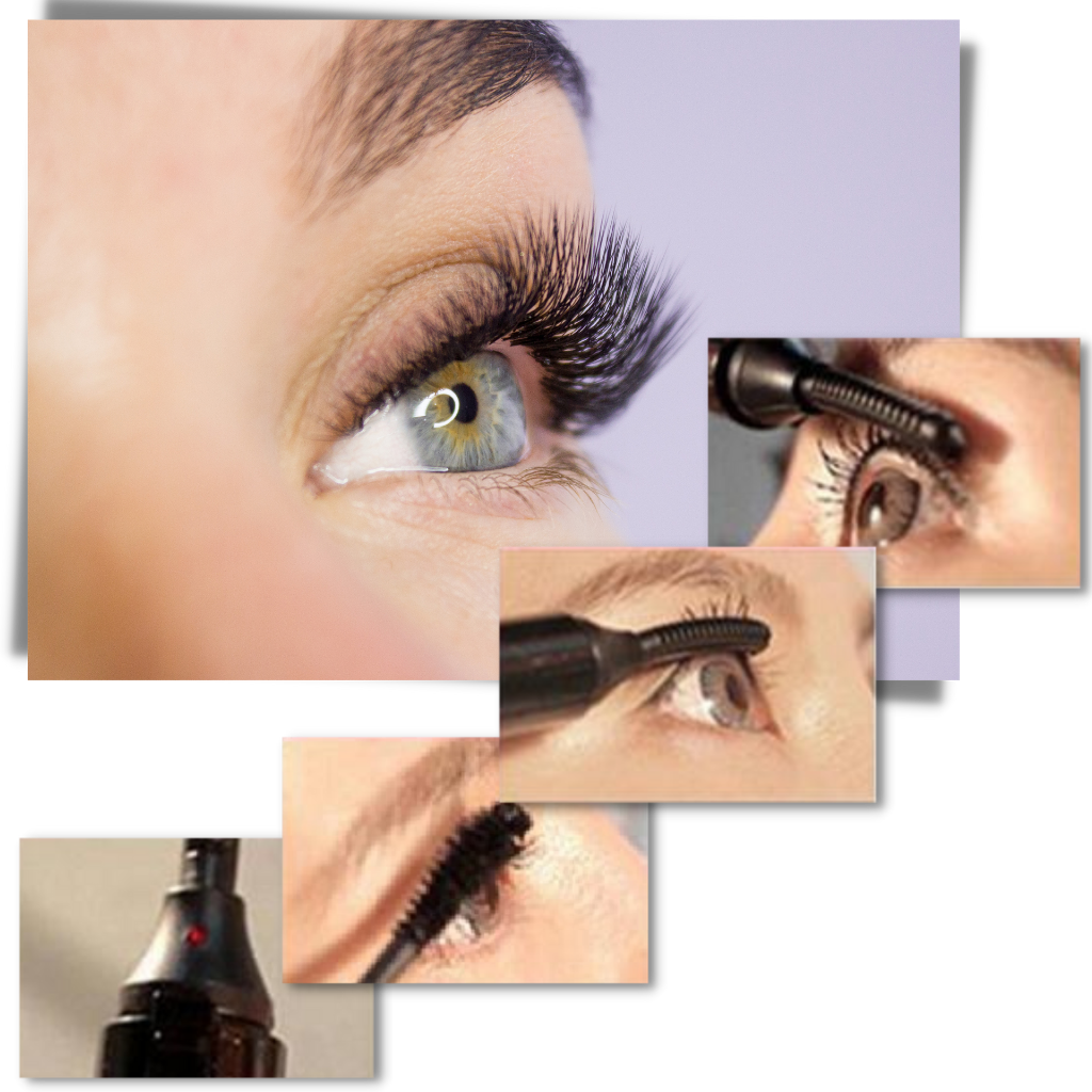 Opvarmet øjenvippebørste til krølning af øjenvipper - Ozerty