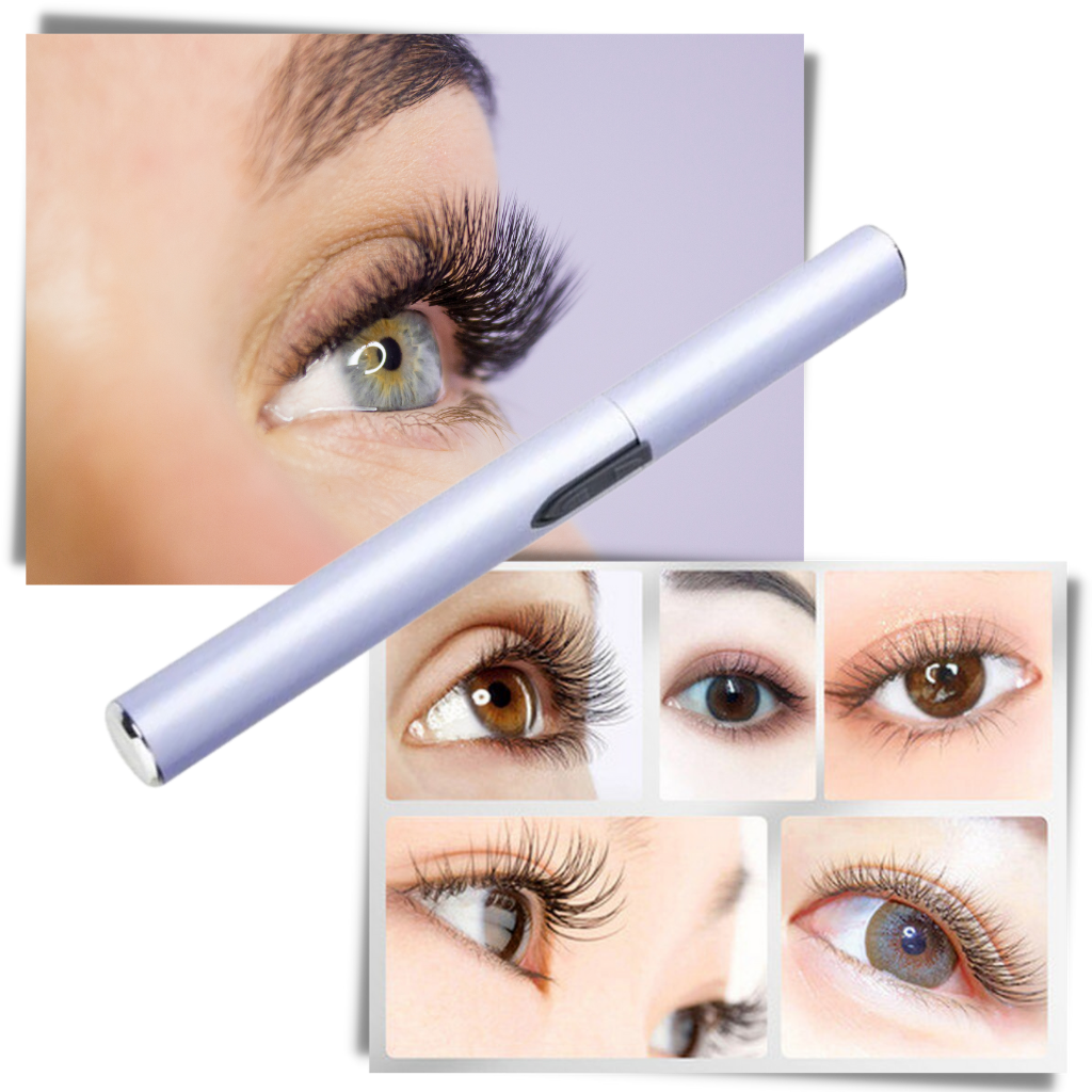Opvarmet øjenvippebørste til krølning af øjenvipper - Ozerty
