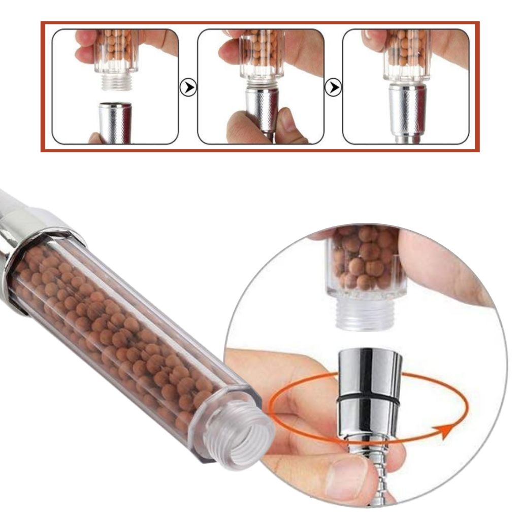 Ionisk brusehoved med højt tryk - Ozerty