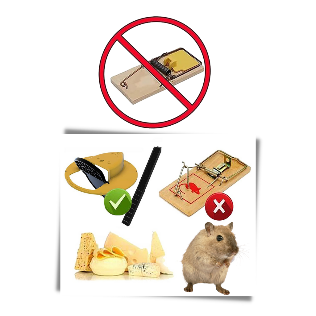 Spand med rotte- og musefælde - Ozerty