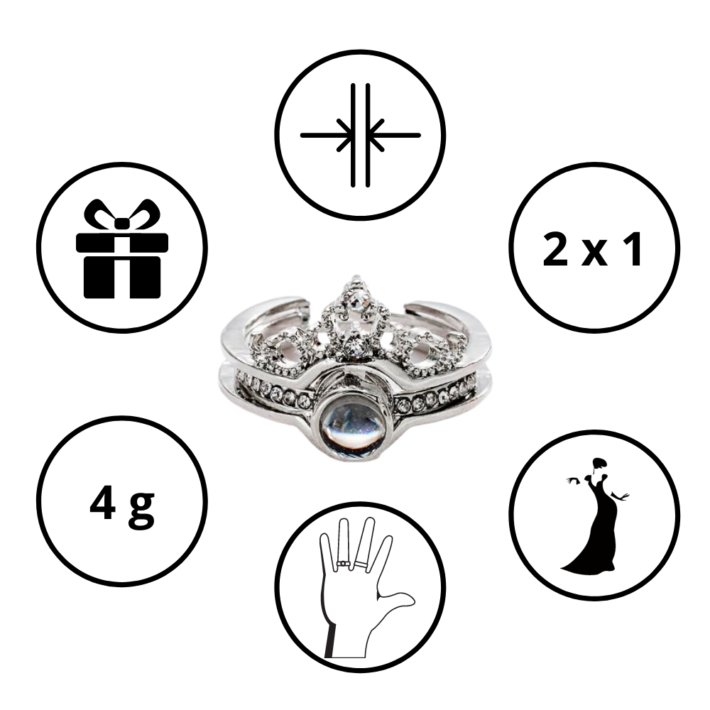 Ring med "Jeg elsker dig" på 100 sprog - Ozerty