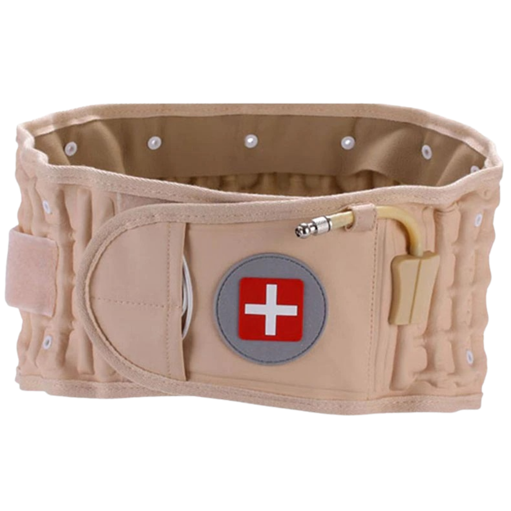 Oppusteligt dekompressions lændestøttebælte med oppustelig dekompression - Ozerty